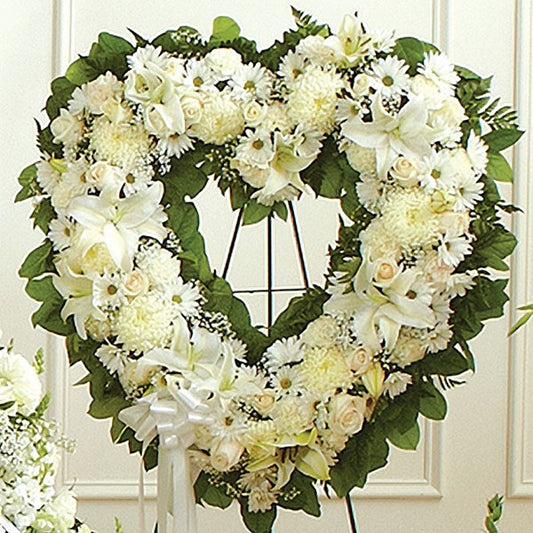 In Remembrance Heart Wreath Tribute
