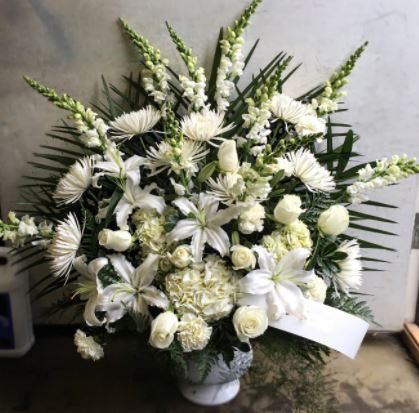 funeral flowers delivery white flowers sympathy